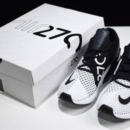 NIKE AIR MAX 270 FLYKNIT WHITE/BLACK AO1023-100 - Image 7