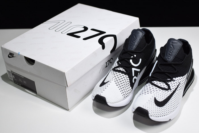 NIKE AIR MAX 270 FLYKNIT WHITE/BLACK AO1023-100 - Image 7