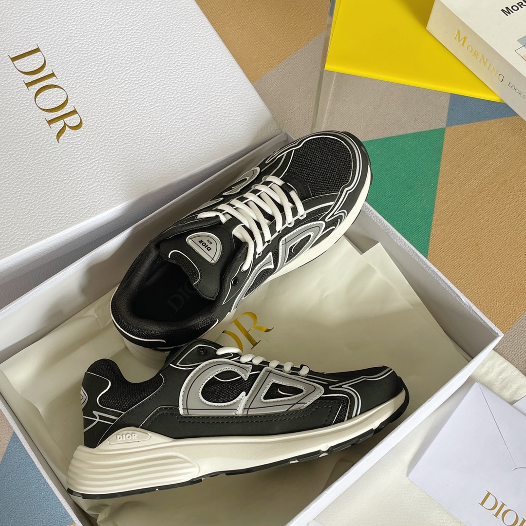 Dior B30 Dad Sneakers Black (AAA High Quality Version) - Image 3