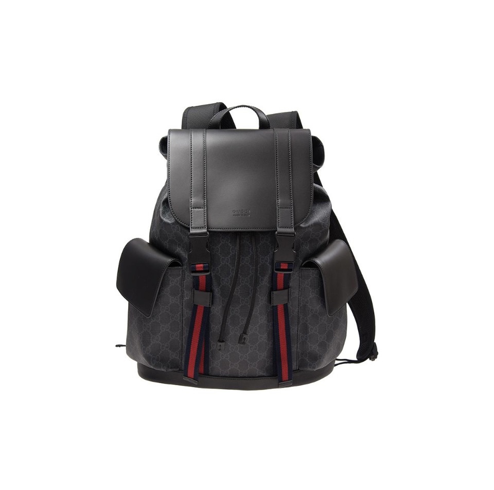 Gucci Striped Webbing Backpack - Image 1