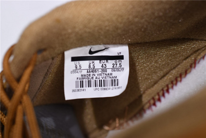 Nike Air Force 1 07 WB Flax/Flax-Gum Wheat Basketball Shoes AA4061-200 - Image 3