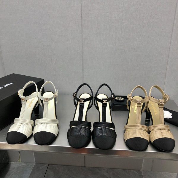 Chanel C buckle Rhinestone High Heels