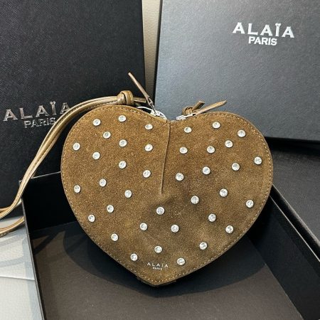 ALaia Diamond Heart Handbag - Image 9