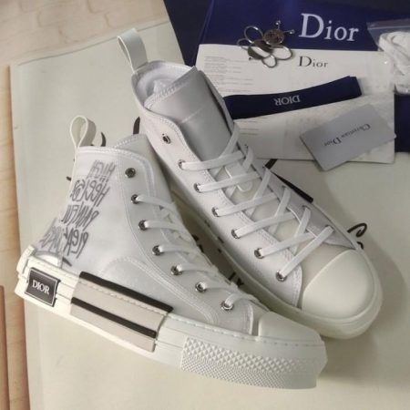 Dior B23 Low Top Logo Oblique Gradient Black Canvas - Image 1