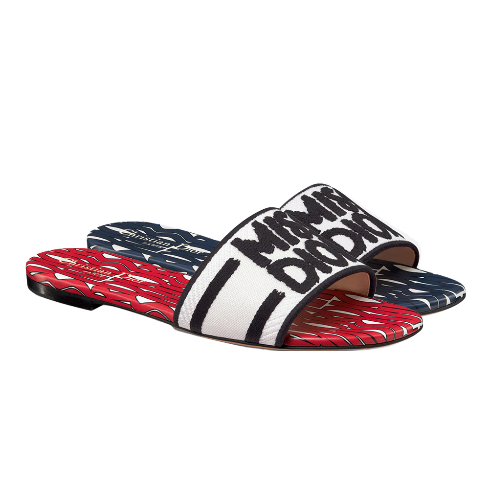 Dior Dway Miss Dior Allover Motif Sandals - Image 1