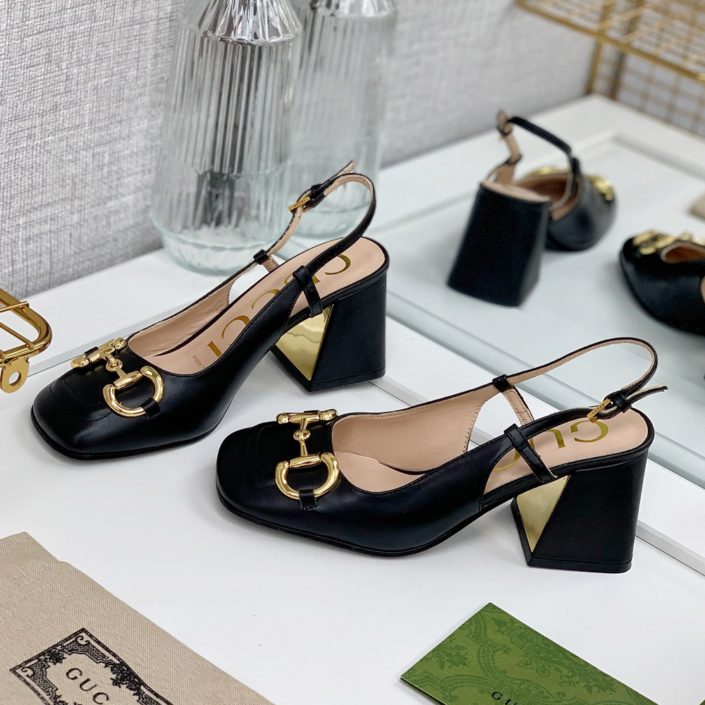 Gucci Buckle High Heels  Slide Sandal - Image 3
