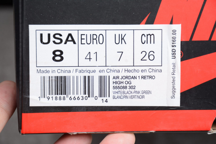 Air Jordan 1 High OG NRG Pine Green/Sail-Black 555088-302 - Image 9