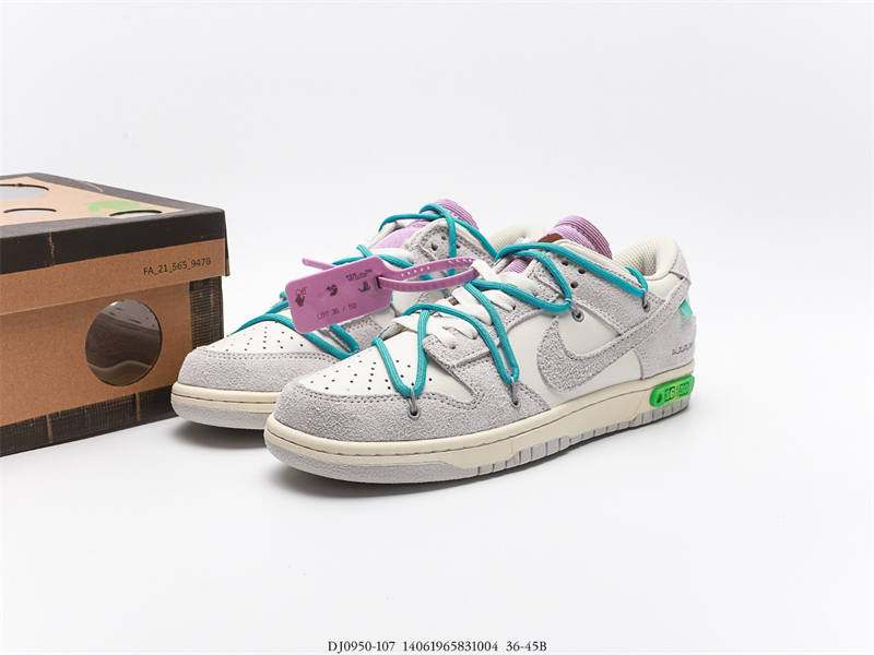OFF WHITE X Nike Dunk SB Low The 50 NO.36 DJ0950-107 - Image 9