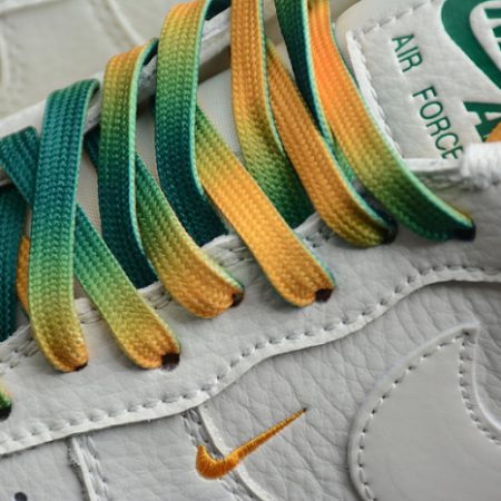 Nike Air Force 1 07 Low White Green Noise Yellow Shoes ZJ6695-303 - Image 14