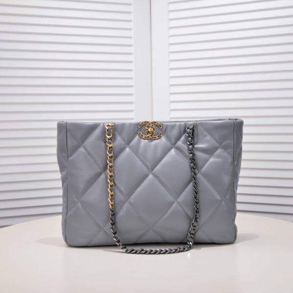 Chanel 19bag Tote Leather Shoulder Crossbody Bag