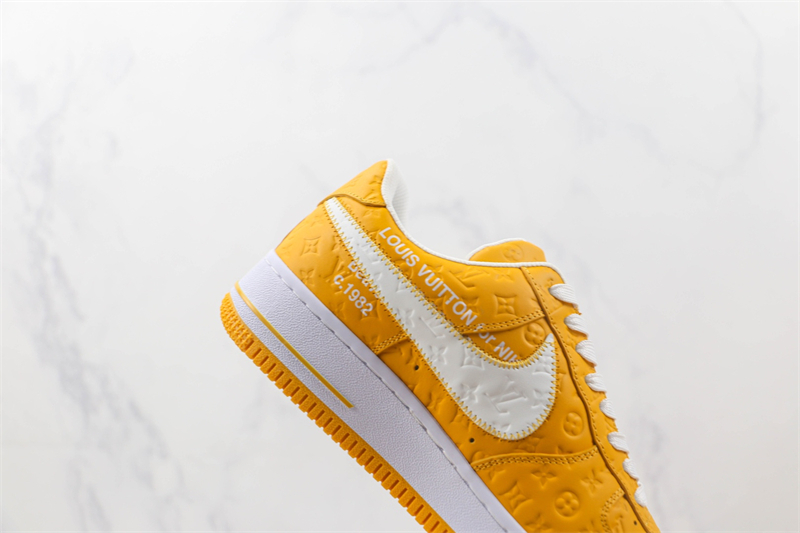 LV x Nike Air Force 1'07 LV8 Low Yellow/white/LV Monogram - Image 3
