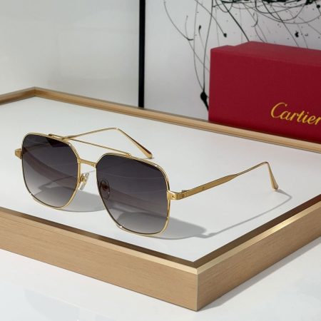 Cartier Slim Metal Frame Sunglasses Top Quality - Image 6