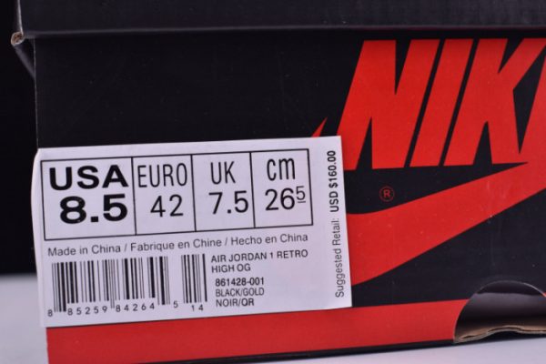 Air Jordan 1 Retro High OG NRG ComplexCon Top 3 Gold 861428-001