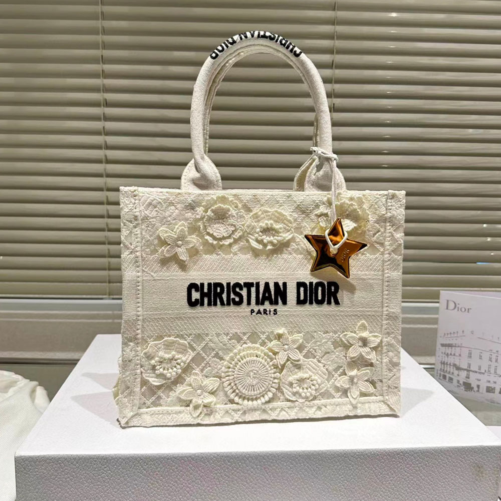 Dior Book Tote D-Lace Macrame Bag - Image 5