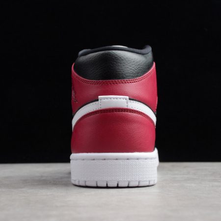 Air Jordan 1 Mid black noble red BQ6472-016 - Image 7