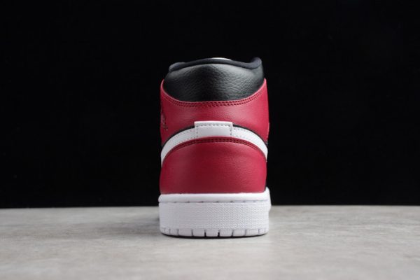 Air Jordan 1 Mid black noble red BQ6472-016