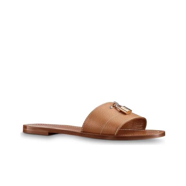 LV Leather Flip-flops Slide Sandal