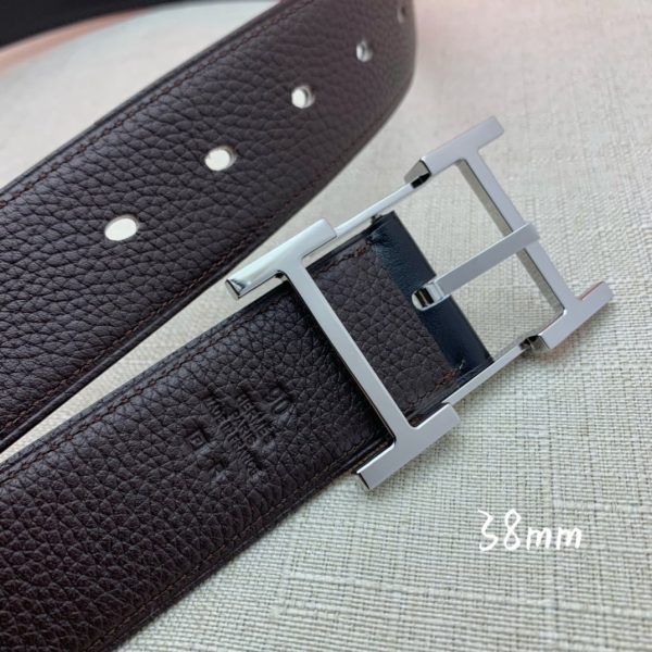Hermes H Belt Buckle & Reversible Black For Women, Women Belt 380MM