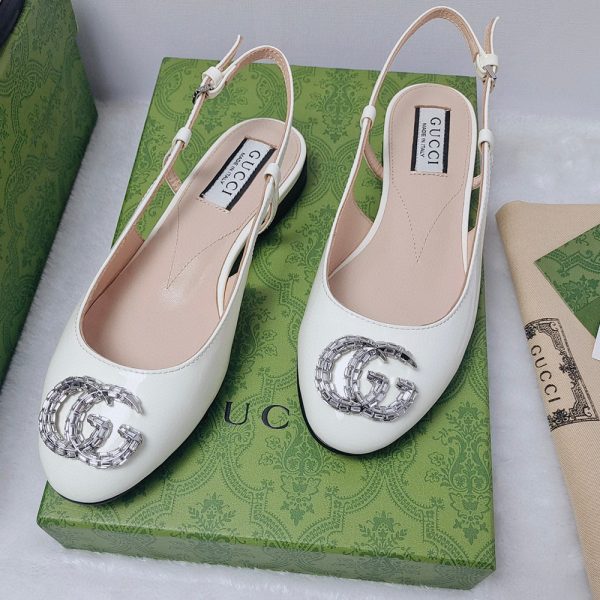 Gucci Leather Flats  Slide Sandal
