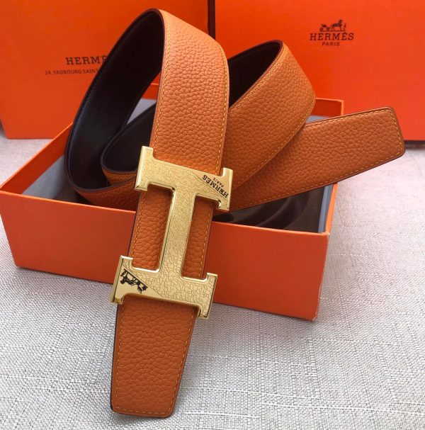 Hermes H Belt Buckle & Reversible Brown For Women, Women Belt 380MM