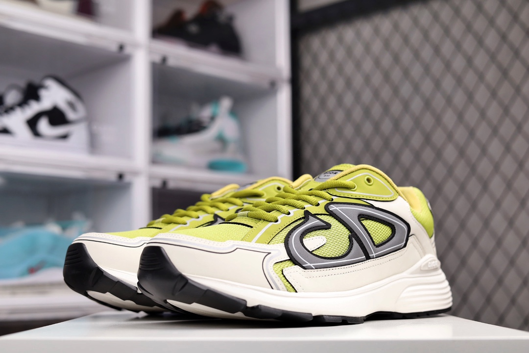 Dior B30 Dad Sneakers Green Biege (1:1 Version) - Image 2