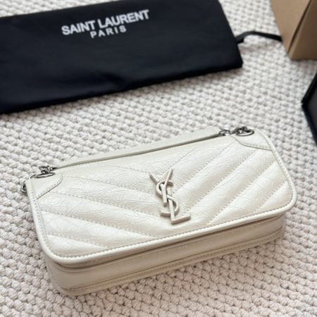 Saint Laurent YSL  Leather Chain Shoulder Bag Crossbody Bag - Image 2