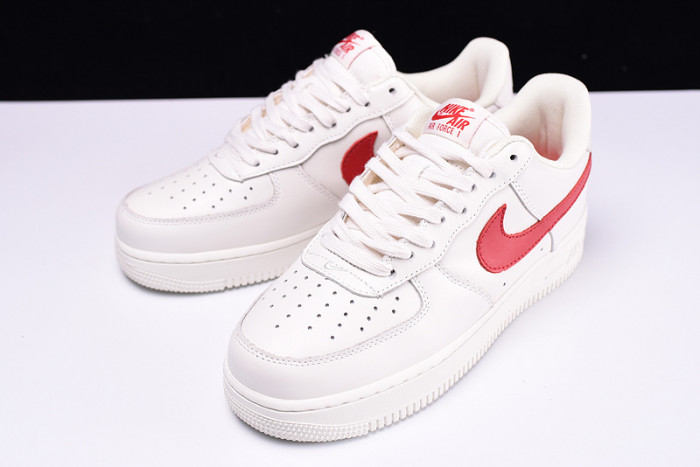 Nike Air Force 1 07 White Sport Red New Shoes 315122-126 - Image 14