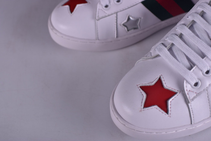 Gucci Ace Embroidered Low-Top Sneaker WITH COLORFUL STARS 431942-A38G1 - Image 8