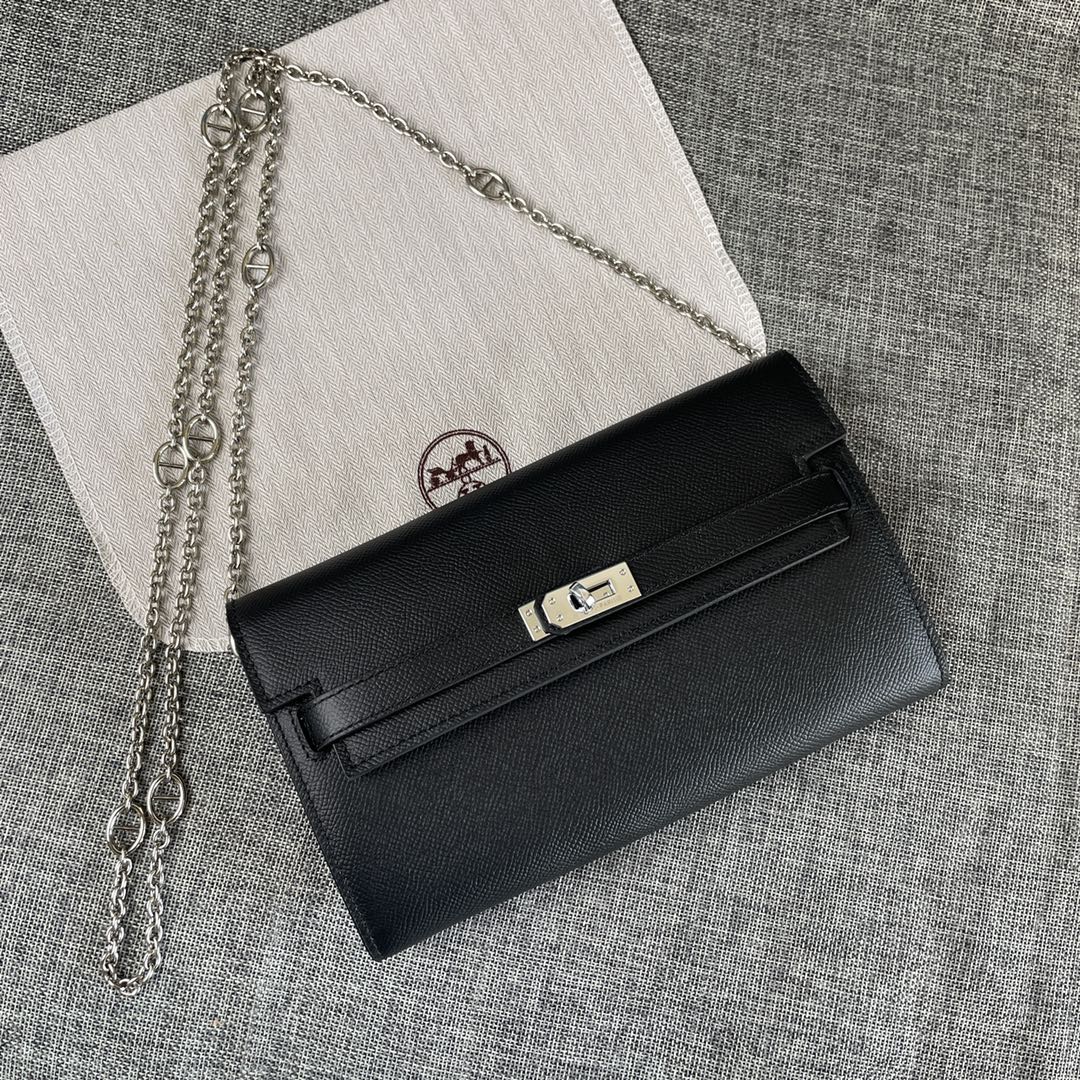 Hermes Kelly Chain Purse Bag - Image 18
