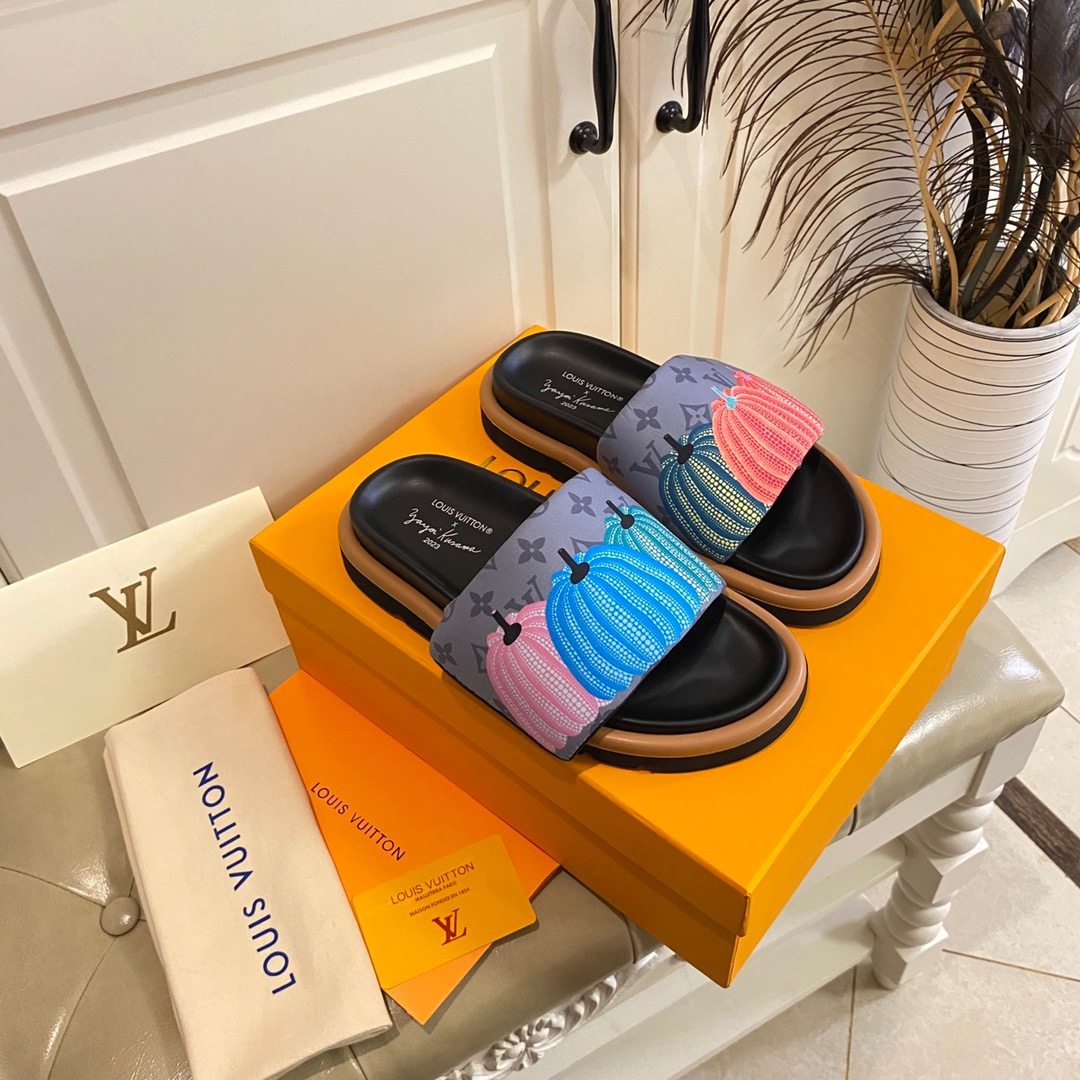LV Pillow Yayoi Kusama Slide Sandal - Image 6
