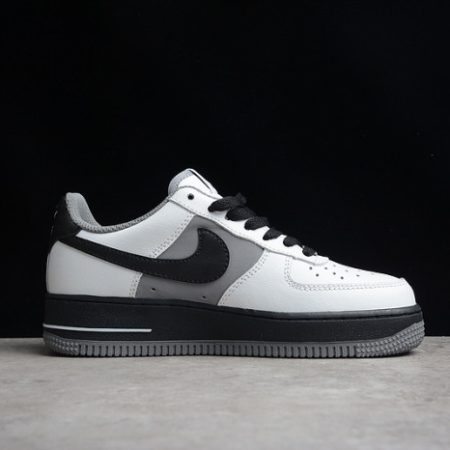 Nike Air Force 1 Low White Dark Grey Black Shoes 553689-609 - Image 3