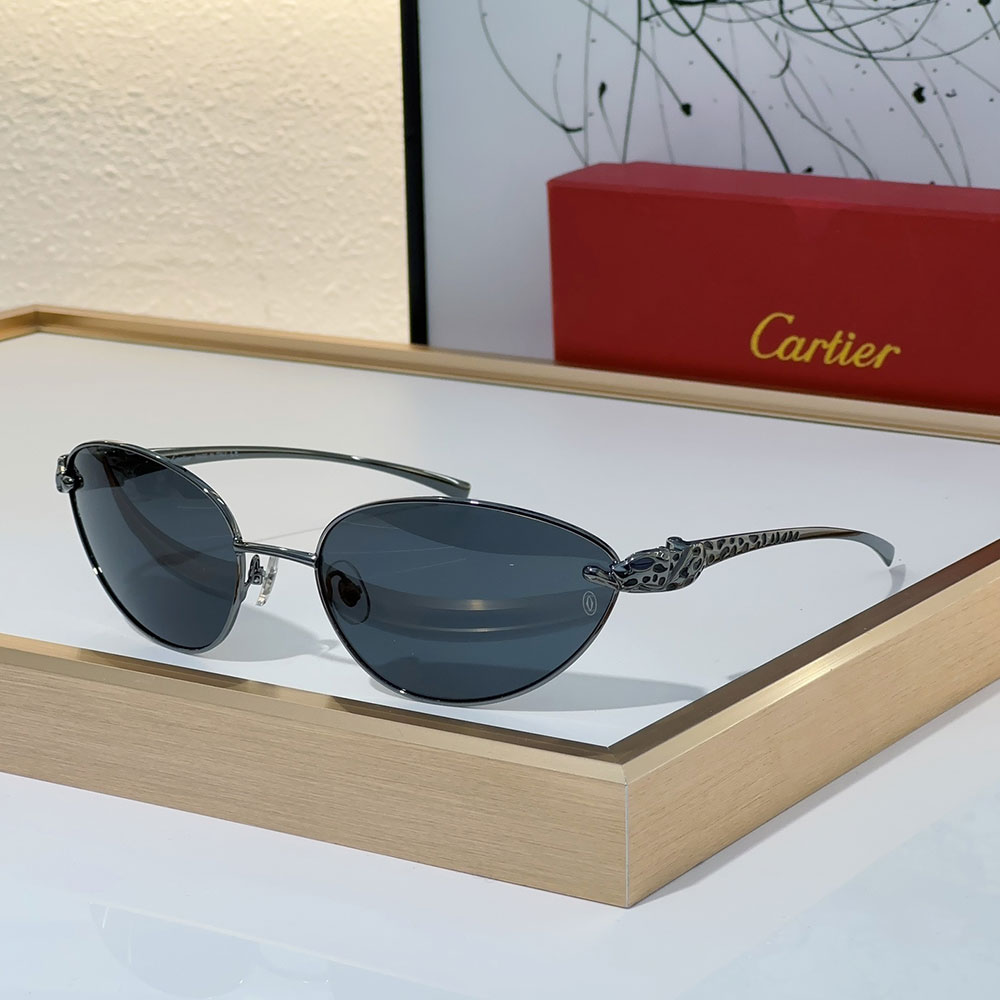Cartier Metal Cutout Frame Sunglasses Top quality - Image 2