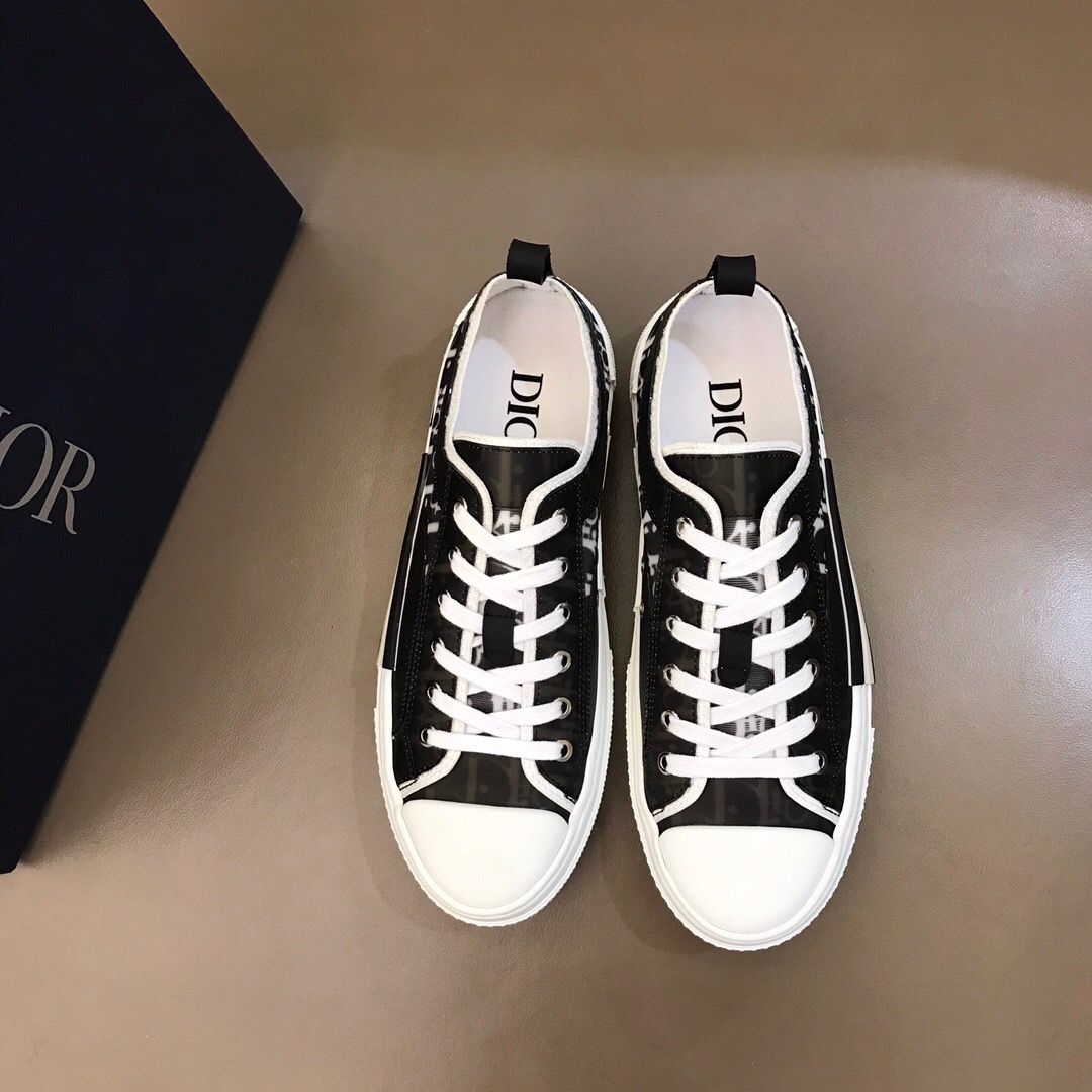 Dior B23 2022 New Style Low Top Logo Oblique Canvas 01 - Image 6