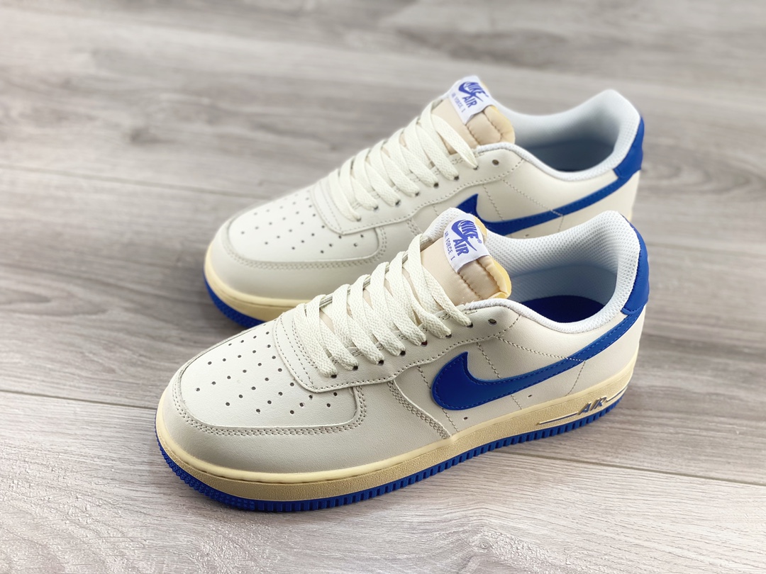 Nike Air Force White Blue - Image 4