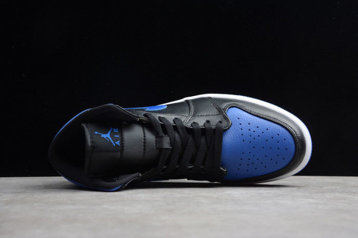 Air Jordan 1 Mid black hyper royal 554724-068 - Image 11