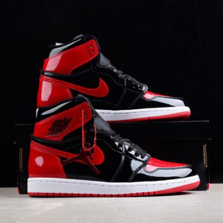 AIR JORDAN 1 HIGH OG BRED PATENT 555088-063 - Image 10
