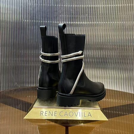 Rene Caovolla Juniper Black And Silver Biker Boots - Image 6