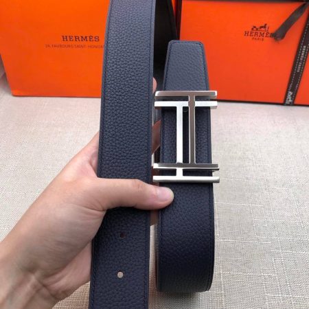 Hermes H Belt Buckle & Reversible Black For Women, Women Belt 380MM - Image 6