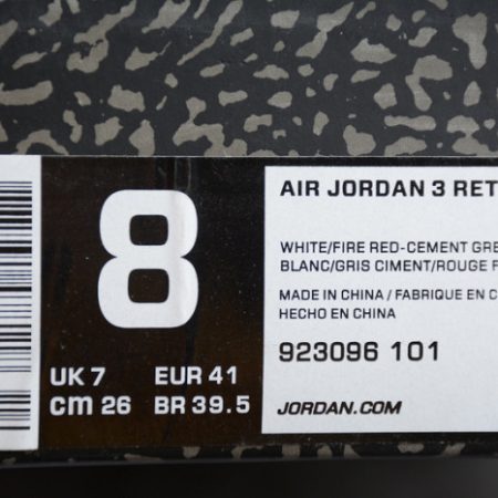 AIR JORDAN 3 RETRO NRG "FREE THROW LINE" white mens 923096-101 - Image 12