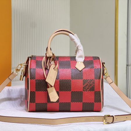 LV  Speedy 25 Checkerboard Shoulder Bag Handbag - Image 5
