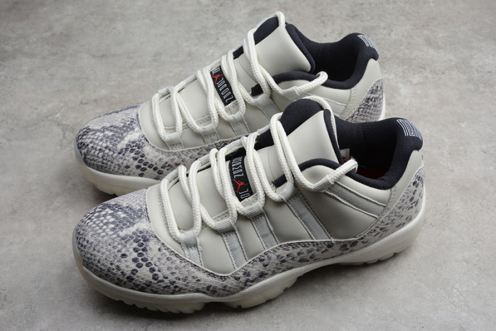 Air Jordan 11 Low Snakeskin Light Bone CD6846-002 - Image 16