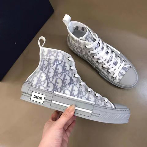 Dior B23 Luxury Shoes with white print logo