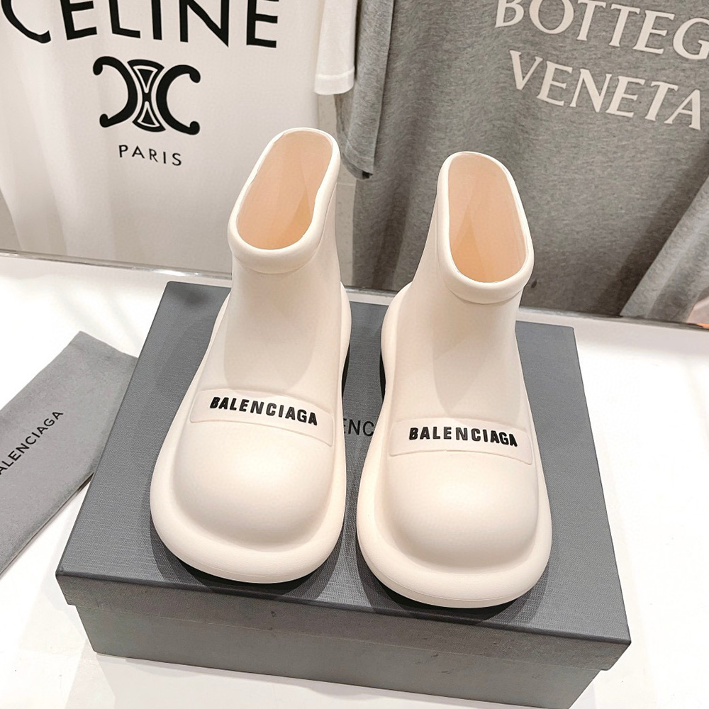 Balenciaga round Toe Rain Boots Slide Sandal - Image 6