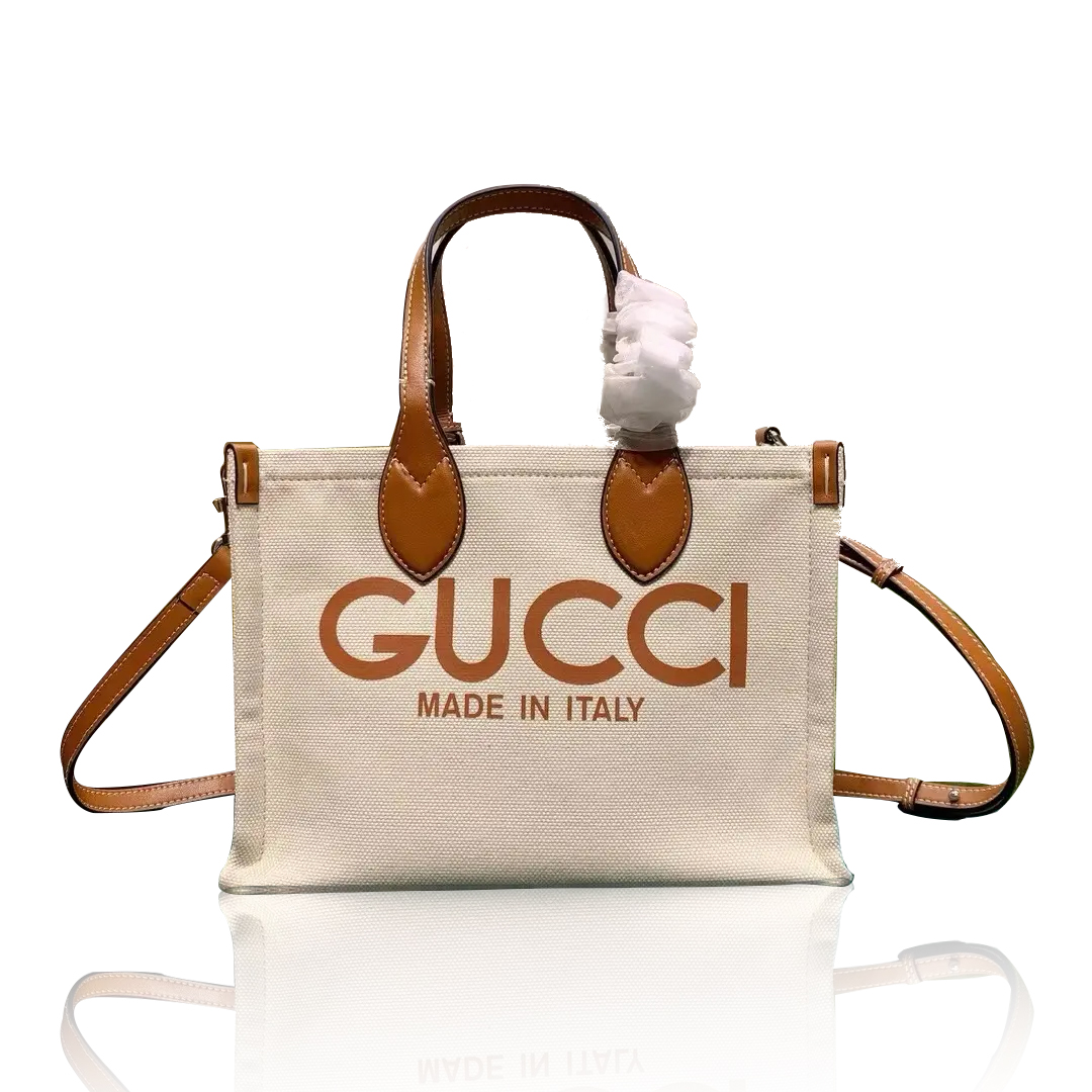 GUCCI TOTE BAG WITH GUCCI PRINT - Image 1