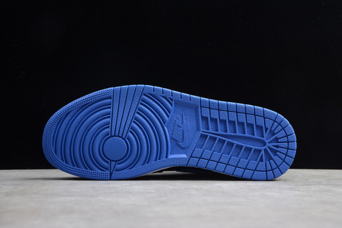 Air Jordan 1 Mid black hyper royal 554724-068 - Image 13