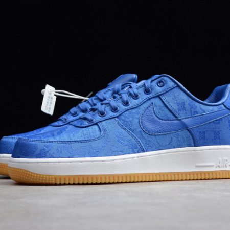 CLOT Nike Air Force 1 Blue Silk CJ5290-400 - Image 2