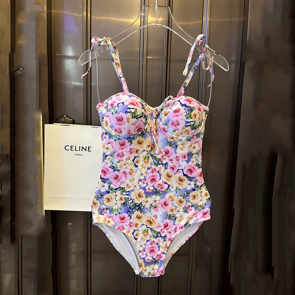 DOLCE & GABBAN DG Floral One-piece Swimsuit Swimwear - Image 1