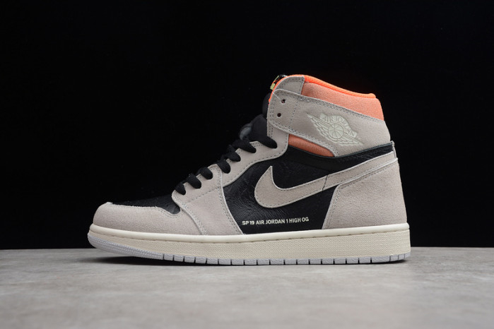 Air Jordan 1 Neutral Grey Hyper Crimson 555088-018 - Image 2