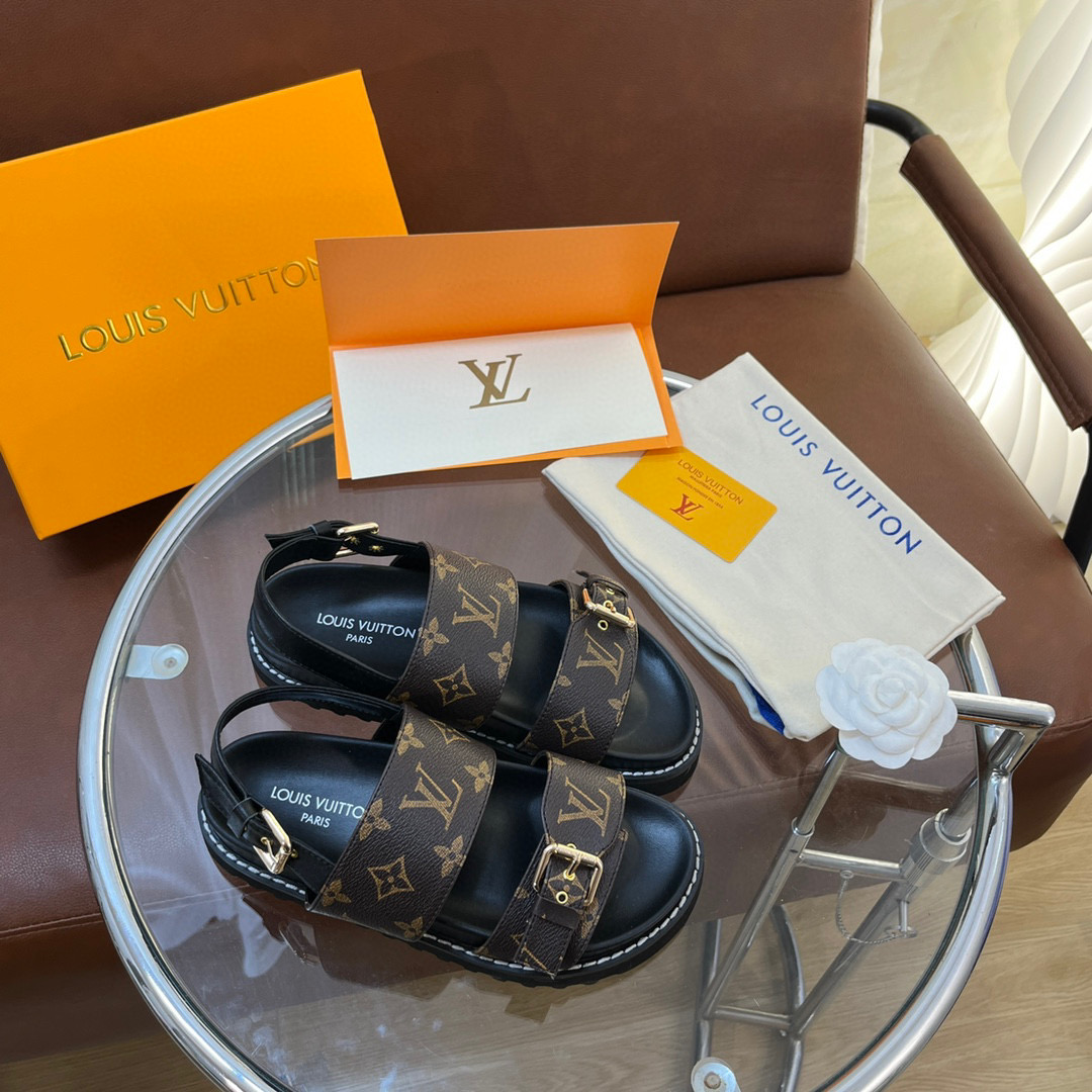 LV Sunset Beach Sandals Slide - Image 4
