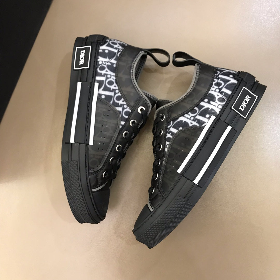 Dior B23 Black Low-top Canvas Shoes - Image 3